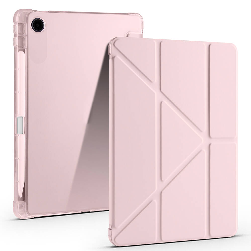 Lenovo Tab TB-311FU Kılıf Zore Tri Folding Kalem Bölmeli Standlı Kılıf - 2