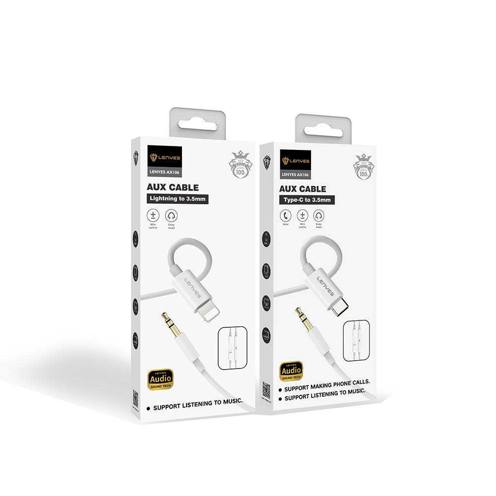 Lenyes AX106 Type-C to 3.5mm AUX Audio Kablo 1M - 7