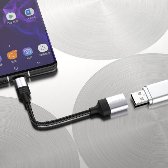 Lenyes AX122 USB to Type-C Dönüştürücü OTG Kablo - 3