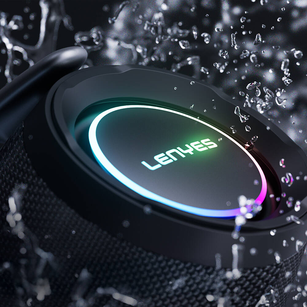 Lenyes Boost X Serisi RGB Işıklı Çift Mikrofonlu Taşınabilir Bluetooth Hoparlör v5.3 600W - 3