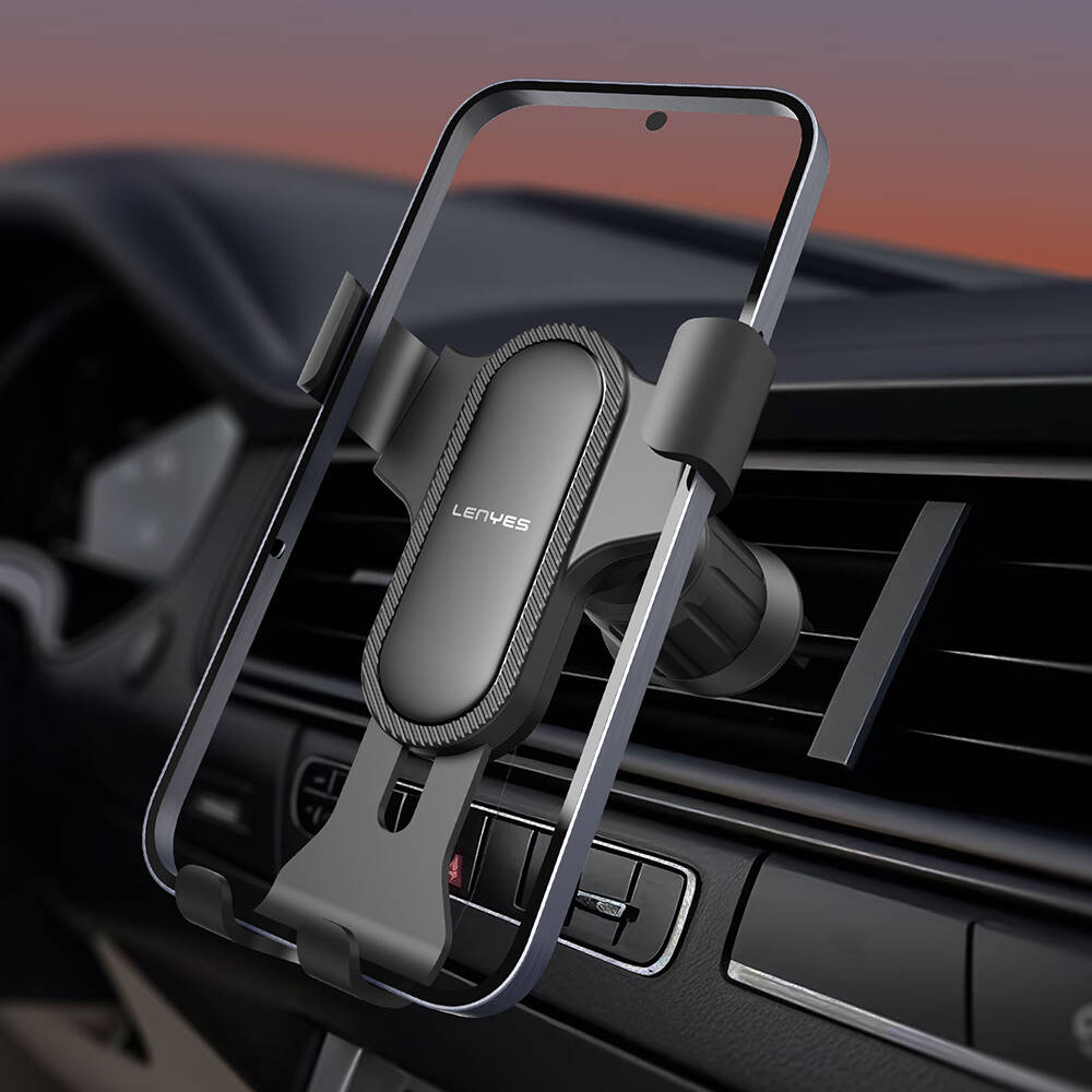 Lenyes CR181 360 Derece Dönebilen Havalandırma Tasarımlı Araç Telefon Tutucu - 5