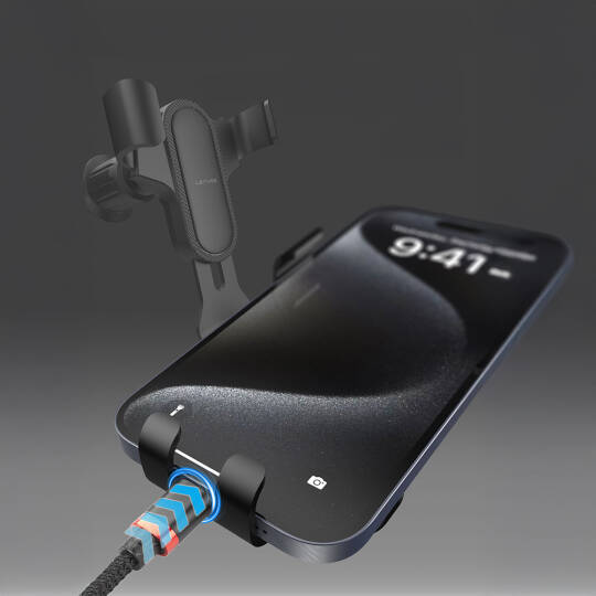Lenyes CR181 360 Derece Dönebilen Havalandırma Tasarımlı Araç Telefon Tutucu - 9