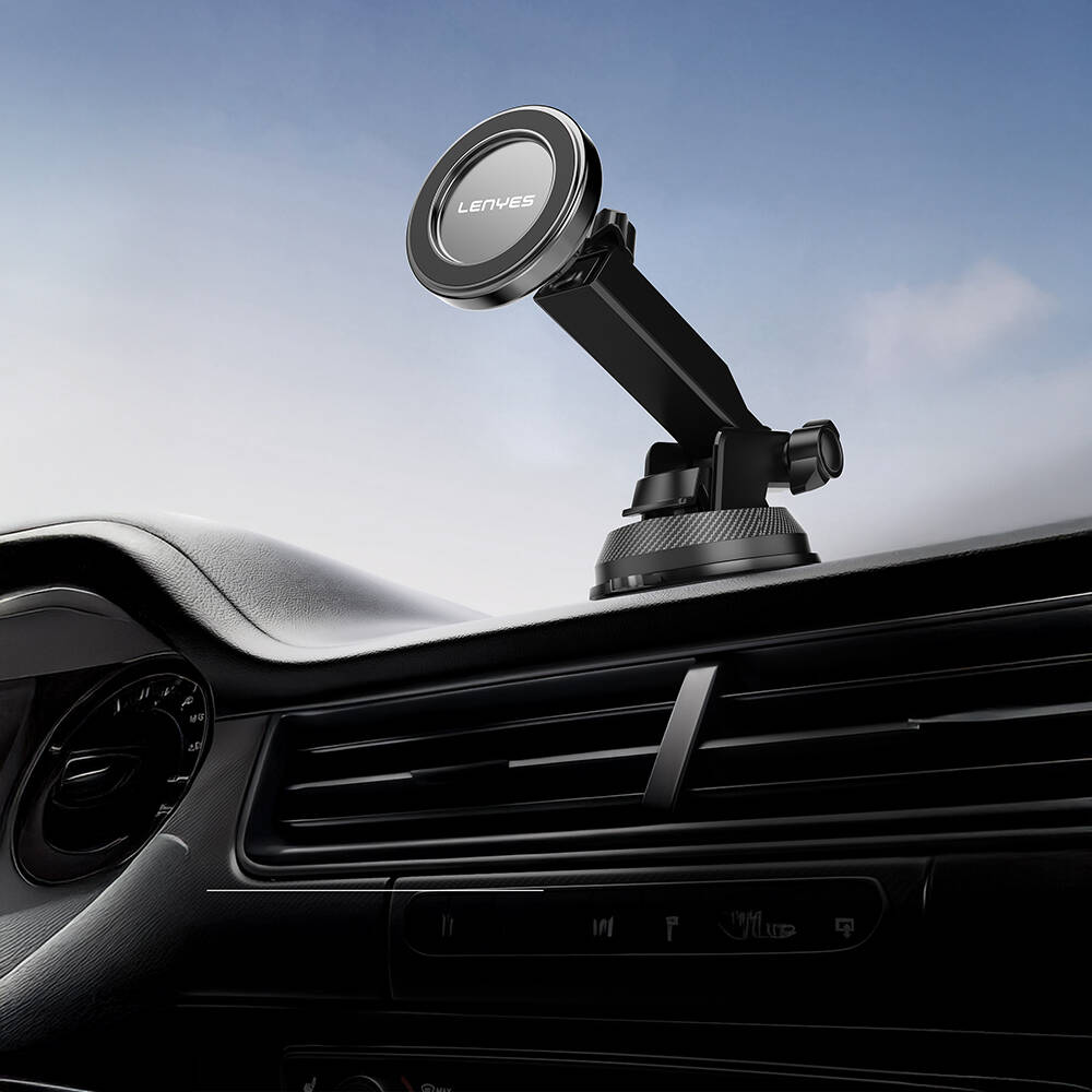 Lenyes CR184 360 Derece Dönebilen Teleskopik Vantuzlu Araç Telefon Tutucu - 5