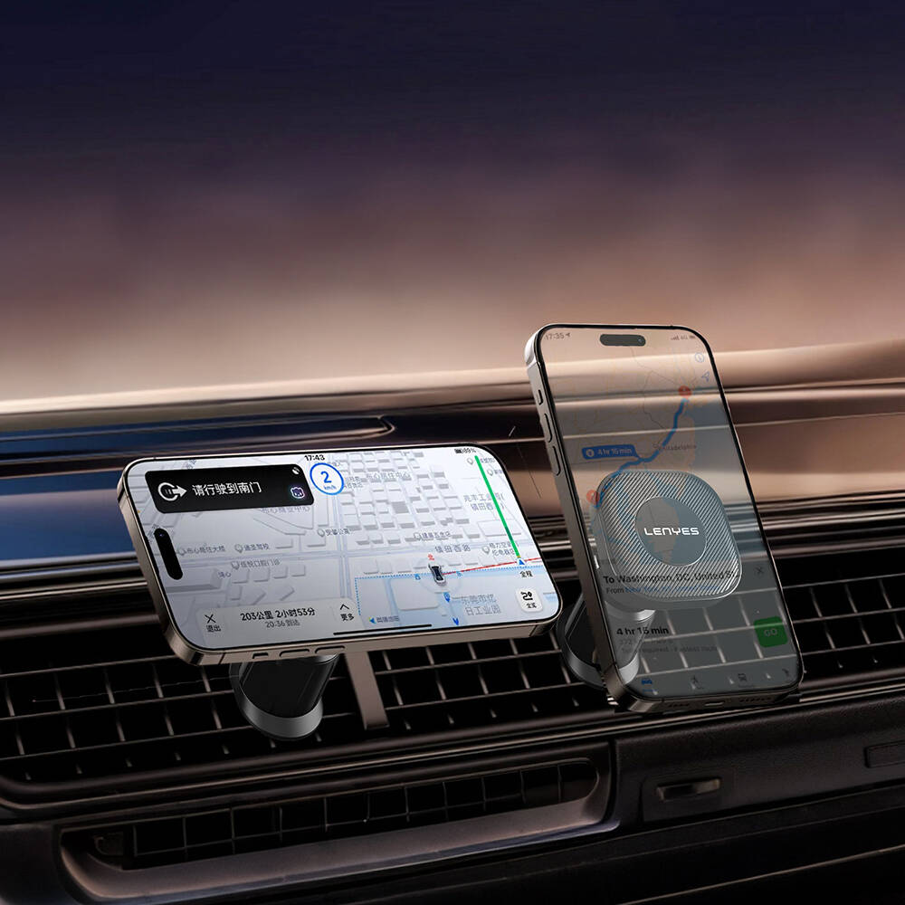 Lenyes CR193 Havalandırma Tasarım Magnetik Araç Telefon Tutucu - 3
