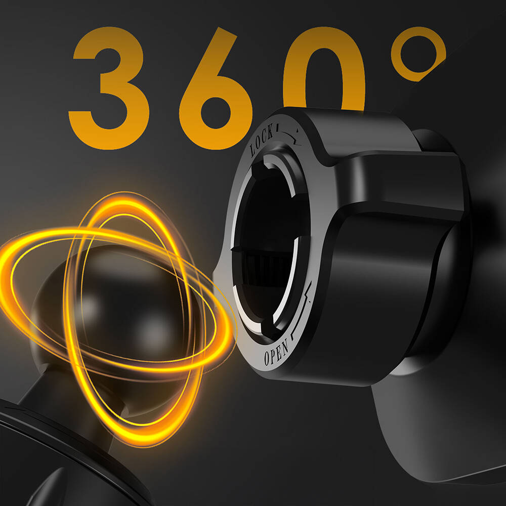 Lenyes CR193 Havalandırma Tasarım Magnetik Araç Telefon Tutucu - 4