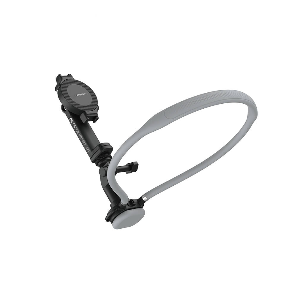 Lenyes CR203 2in1 Eller Serbest Magnetik Boyun Askılı Telefon Tutucu - 2