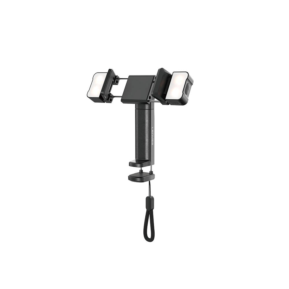 Lenyes CR204 360° Dönebilen Işıklı Seyahat Telefon Tutucu ve Standı - 2