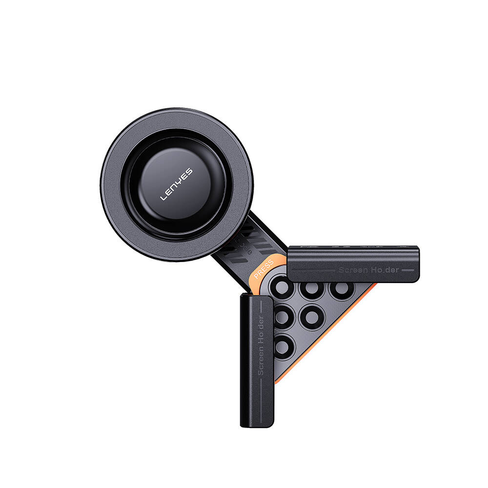 Lenyes CR210 360 Dönebilen V Köşeli Magnetik Araç İçi Telefon Tutucu - 1