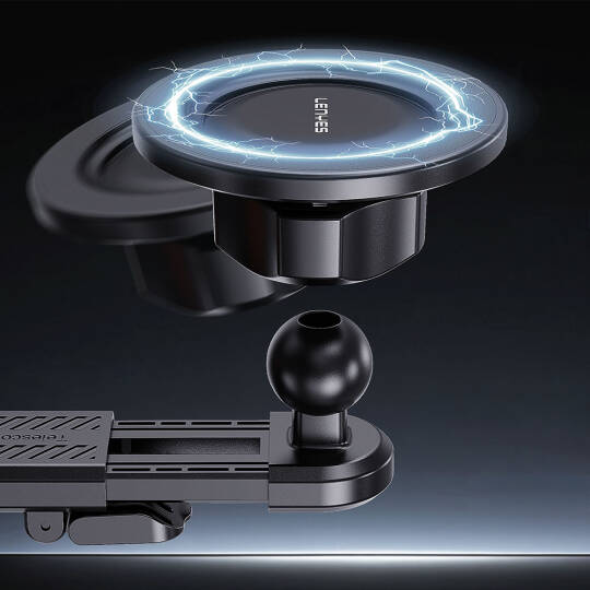Lenyes CR210 360 Dönebilen V Köşeli Magnetik Araç İçi Telefon Tutucu - 4