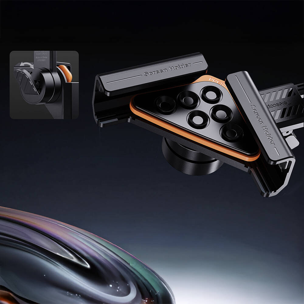 Lenyes CR210 360 Dönebilen V Köşeli Magnetik Araç İçi Telefon Tutucu - 5