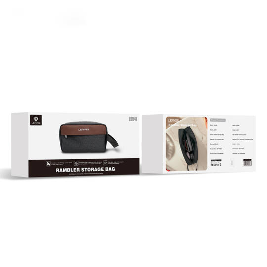 Lenyes LB541 Rambler Storage Serisi Su Geçirmez Aşınmaya ve Çizilmeye Dayanıklı Aksesuar Çantası - 8
