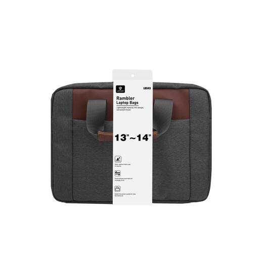 Lenyes LB543 Su Geçirmez Polyester Kumaş Çıkarılabilir Omuz Askılı 13-14 inç Laptop Çantası - 3