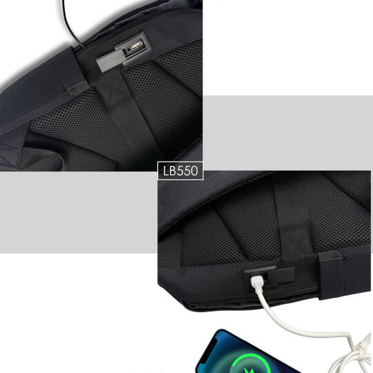 Lenyes LB550 Voyagers Serisi 1200D Su Geçirmez Seyahat Sırt Çantası - 5