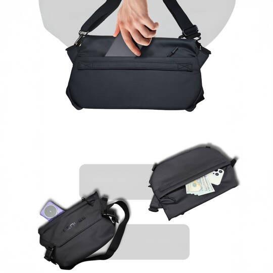 Lenyes LB563 Dreamer Crossbody Serisi Su Geçirmez Deri Tasarımlı Çapraz Vücut Çantası - 5