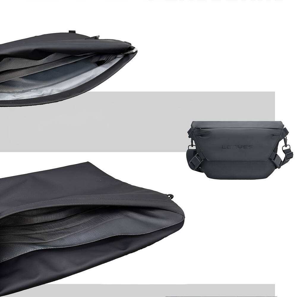 Lenyes LB563 Dreamer Crossbody Serisi Su Geçirmez Deri Tasarımlı Çapraz Vücut Çantası - 6