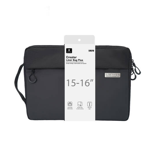 Lenyes LB576 Creator Serisi Darbe Emici Su Geçirmez Polyester Kumaş 15-16 inç Laptop Çantası - 3