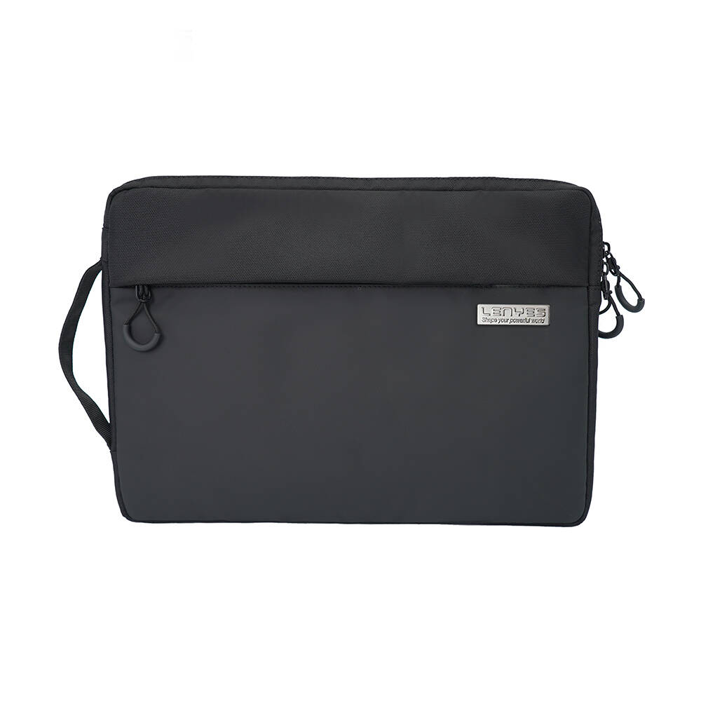 Lenyes LB576 Creator Serisi Darbe Emici Su Geçirmez Polyester Kumaş 15-16 inç Laptop Çantası - 1