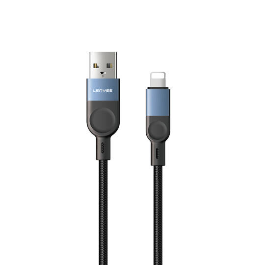 Lenyes LC514 USB-A to Lightning Hızlı Şarj Özellikli Örgülü Data ve Şarj Kablosu 15W 1M - 2