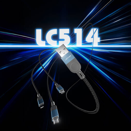 Lenyes LC514 USB-A to Lightning Hızlı Şarj Özellikli Örgülü Data ve Şarj Kablosu 15W 1M - 5