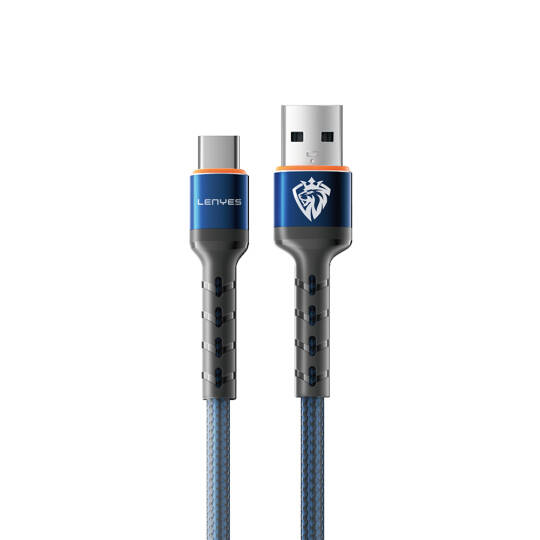 Lenyes LC515 USB-A to Type-C Hızlı Şarj Özellikli Örgülü Data ve Şarj Kablosu 3A 1M - 2