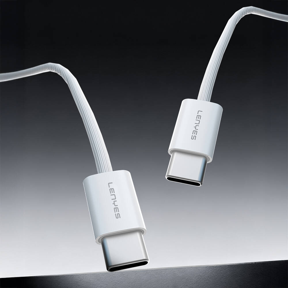 Lenyes LC526 Type-C to Type-C Akıllı Çip Koruma Özellikli Data ve Şarj Kablosu 60W 1.2M - 3