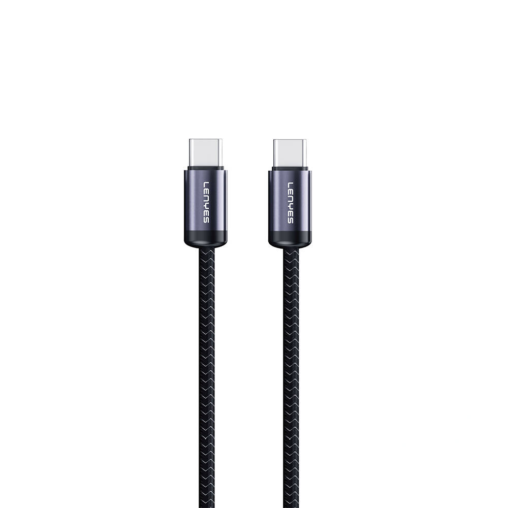 Lenyes LC537 Type-C to Type-C Hızlı Şarj Özellikli Örgülü Data ve Şarj Kablosu 60W 1M - 1