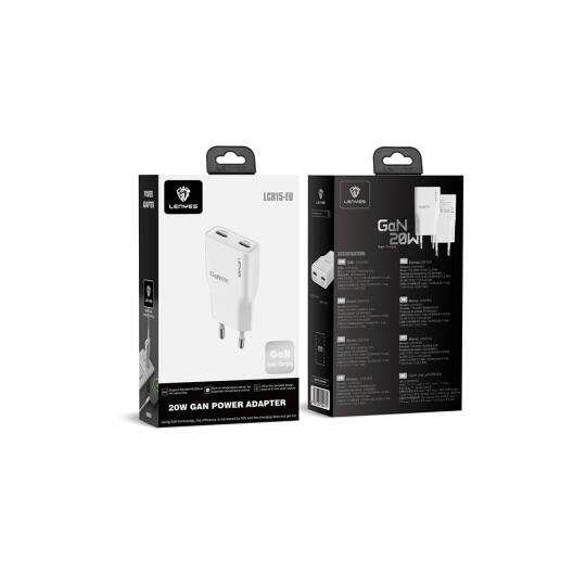 Lenyes LCH15 Dual Type-C PD GaN Teknolojili Hızlı Şarj Başlığı 20W - 8