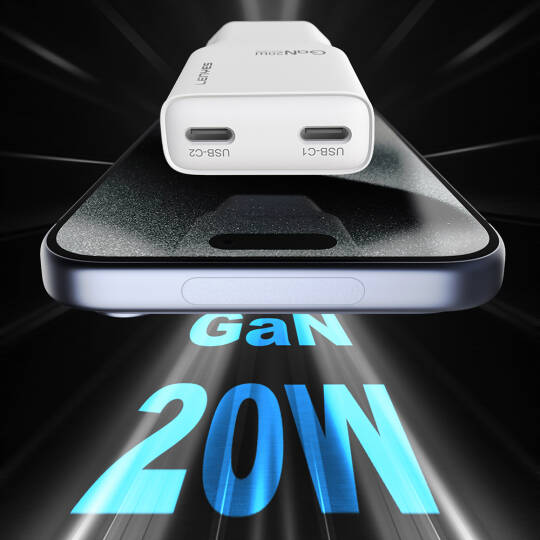 Lenyes LCH15-EU TC-TC Type-C to Type-C GaN Teknolojili PD Hızlı Şarj Özellikli Şarj Seti 20W - 4