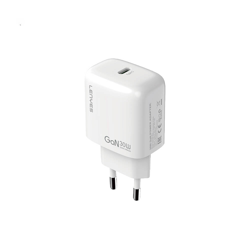 Lenyes LCH92 Type-C GaN Teknolojili PD Hızlı Şarj Özellikli Şarj Başlığı 30W - 1