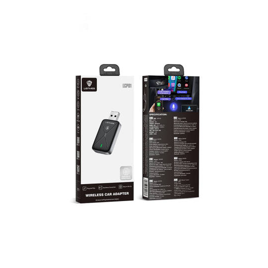 Lenyes LCP01 Android Auto Destekli CarPlay USB Bluetooth 5.0 Wireless Transmitter Adaptör - 3