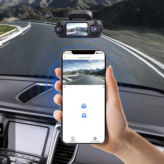 Lenyes LDR102 4K Ultra HD Wifi Destekli Akıllı Ön ve Arka Araç Kamerası - 2
