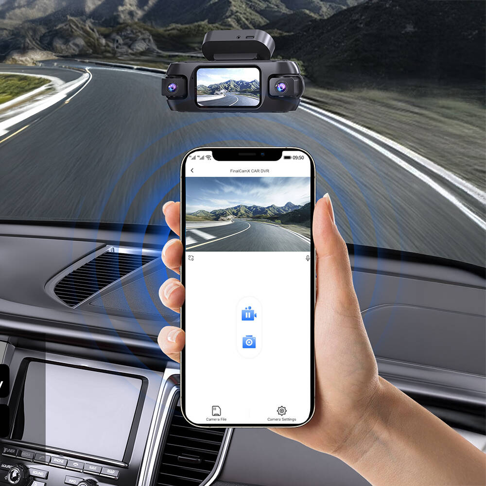 Lenyes LDR102 4K Ultra HD Wifi Destekli Akıllı Ön ve Arka Araç Kamerası - 2