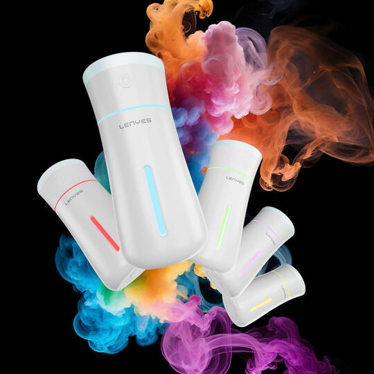 Lenyes LHU03 Vazo Tipi RGB Atmosfer Işıklı Nano Sprey Sessiz Hava Nemlendirici - 5