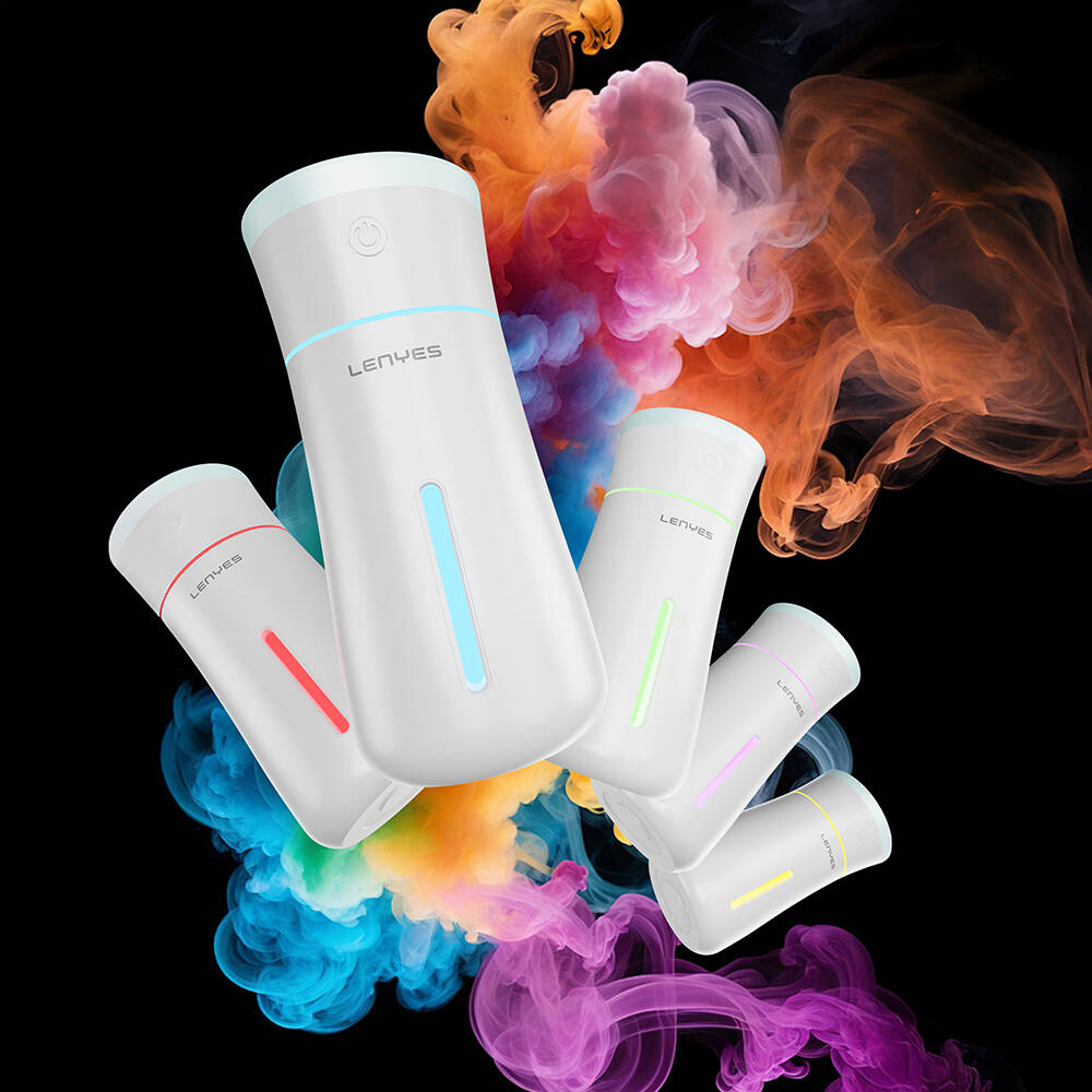 Lenyes LHU03 Vazo Tipi RGB Atmosfer Işıklı Nano Sprey Sessiz Hava Nemlendirici - 5