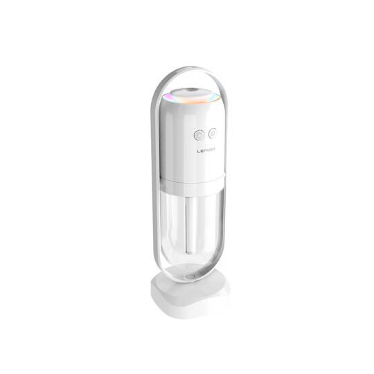 Lenyes LHU04 Kum Saati Tipi 360 Derece Dönebilen RGB Atmosfer Işıklı Sessiz Hava Nemlendirici - 2