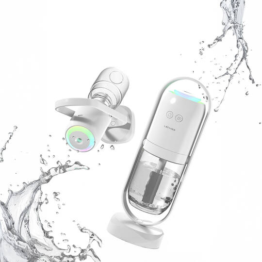 Lenyes LHU04 Kum Saati Tipi 360 Derece Dönebilen RGB Atmosfer Işıklı Sessiz Hava Nemlendirici - 4