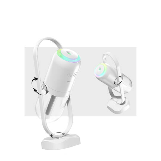 Lenyes LHU04 Kum Saati Tipi 360 Derece Dönebilen RGB Atmosfer Işıklı Sessiz Hava Nemlendirici - 5