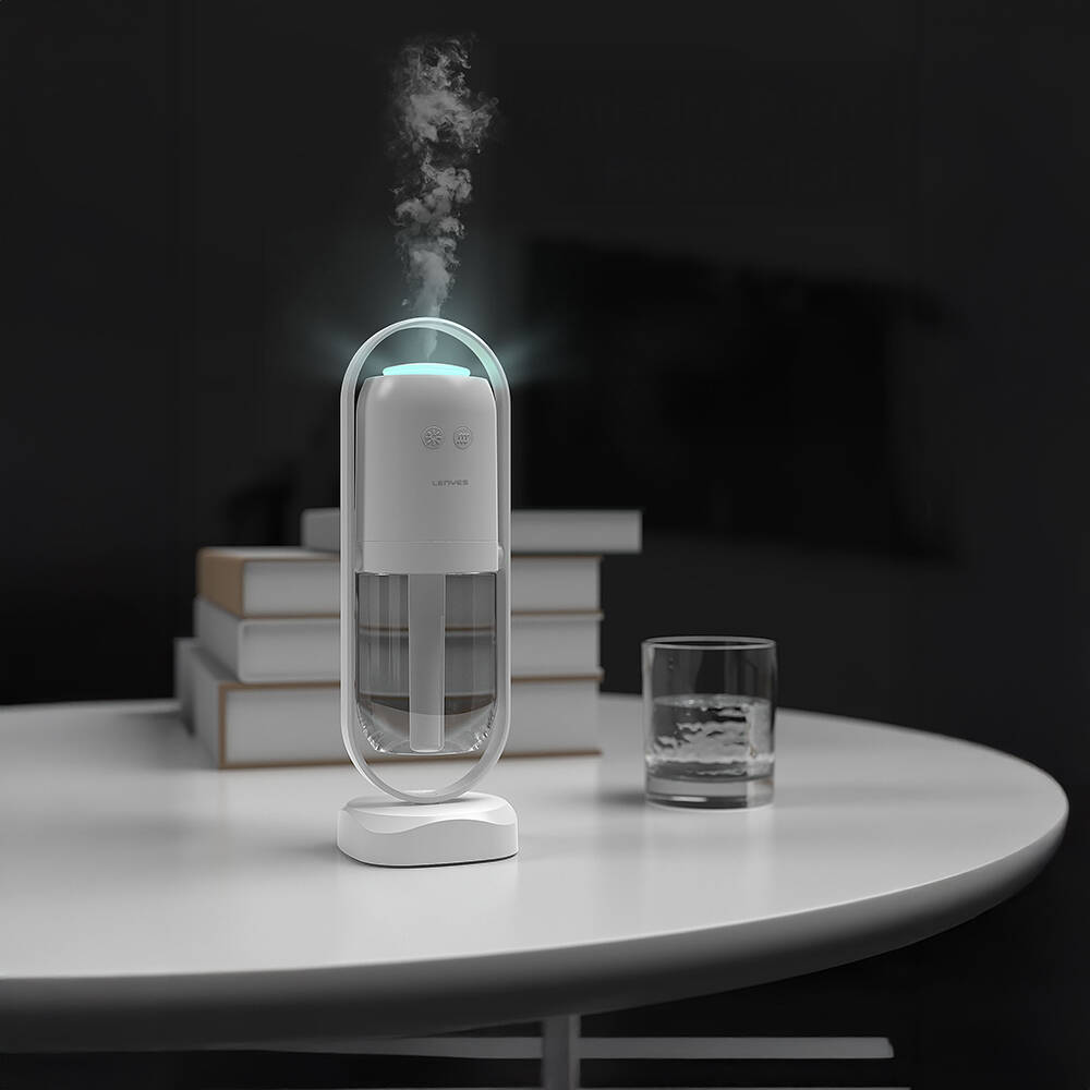 Lenyes LHU04 Kum Saati Tipi 360 Derece Dönebilen RGB Atmosfer Işıklı Sessiz Hava Nemlendirici - 8
