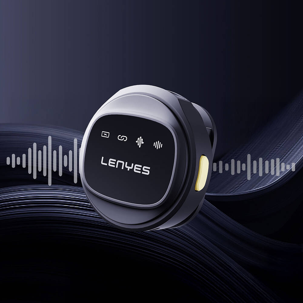 Lenyes LM204-TC Type-C Şarj Portlu Akıllı Gürültü Engelleyicili Type-C Bağlantılı Kablosuz Yaka Mikrofonu - 8