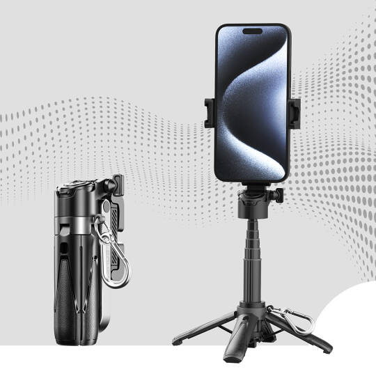 Lenyes LPH110 Uzaktan Kumandalı Çok Fonksiyonlu Sabitleyici Ayrılabilir Tripod Selfie Çubuğu - 6