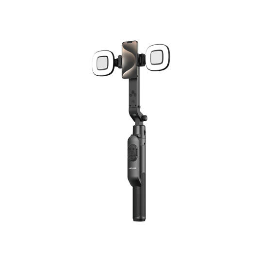 Lenyes LPH119 Yapay Zeka Destekli Dolgu Işıklı Kumandalı 360 Derece Dönebilen Selfie Çubuğu ve Tripod - 2