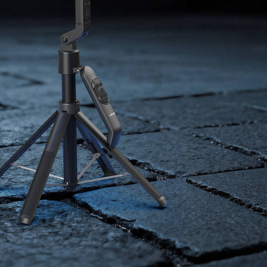 Lenyes LPH119 Yapay Zeka Destekli Dolgu Işıklı Kumandalı 360 Derece Dönebilen Selfie Çubuğu ve Tripod - 4