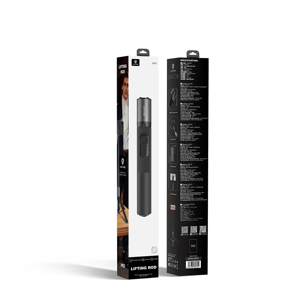 Lenyes LPH127 360 Dönebilen Bluetooth Kumandalı Tripod ve Selfie Çubuğu - 8