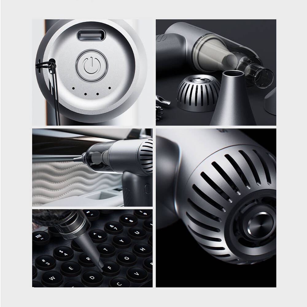 Lenyes LTF02 Dijital LED Göstergeli 4 Kademeli Çok Fonksiyonlu Turbo El Fanı - 4