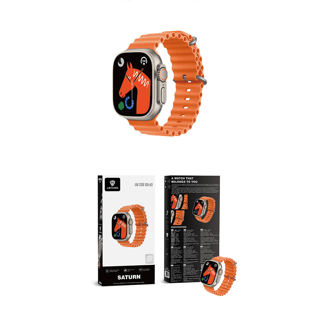 Lenyes LW-238 Ultra3 Saturn Serisi iOS ve Android Uyumlu Akıllı Saat - 12
