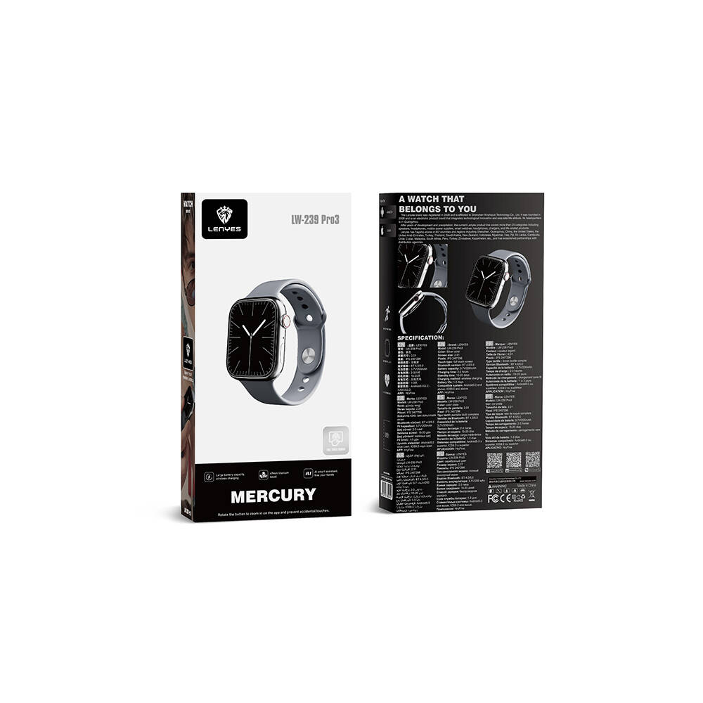 Lenyes LW-239 Pro3 iOS ve Android Uyumlu Akıllı Saat - 10