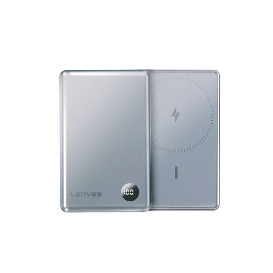 Lenyes PW037D Ultra İnce Dijital LED Ekranlı Wireless Powerbank 5000mAh - 2