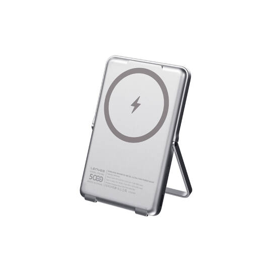 Lenyes PW038D 20W Ultra İnce Standlı Wireless Powerbank 15W 5000mAh - 2