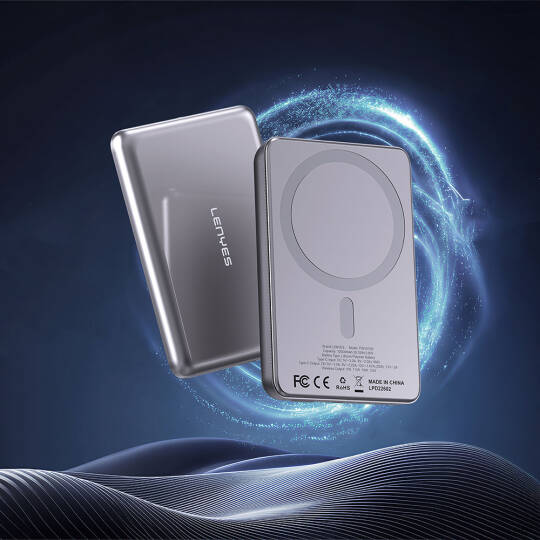 Lenyes PW1015D Ultra İnce LED Göstergeli Wireless Powerbank 15W 10000mAh - 3