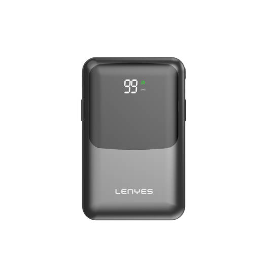 Lenyes PW223D Dijital LED Göstergeli Kablosuz Şarj Özellikli Type-C ve Lightning Kablolu Powerbank 22.5W 20.000mAh - 2